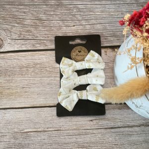 3 Noeuds Barrettes Fêtes ( 3 coloris )
