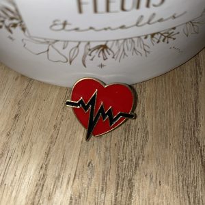 Pin’s cœur ligne de vie
