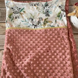 Couverture bébé 75 x 100 cm avec ou sans personnalisation