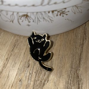 Pin’s chat sur le dos