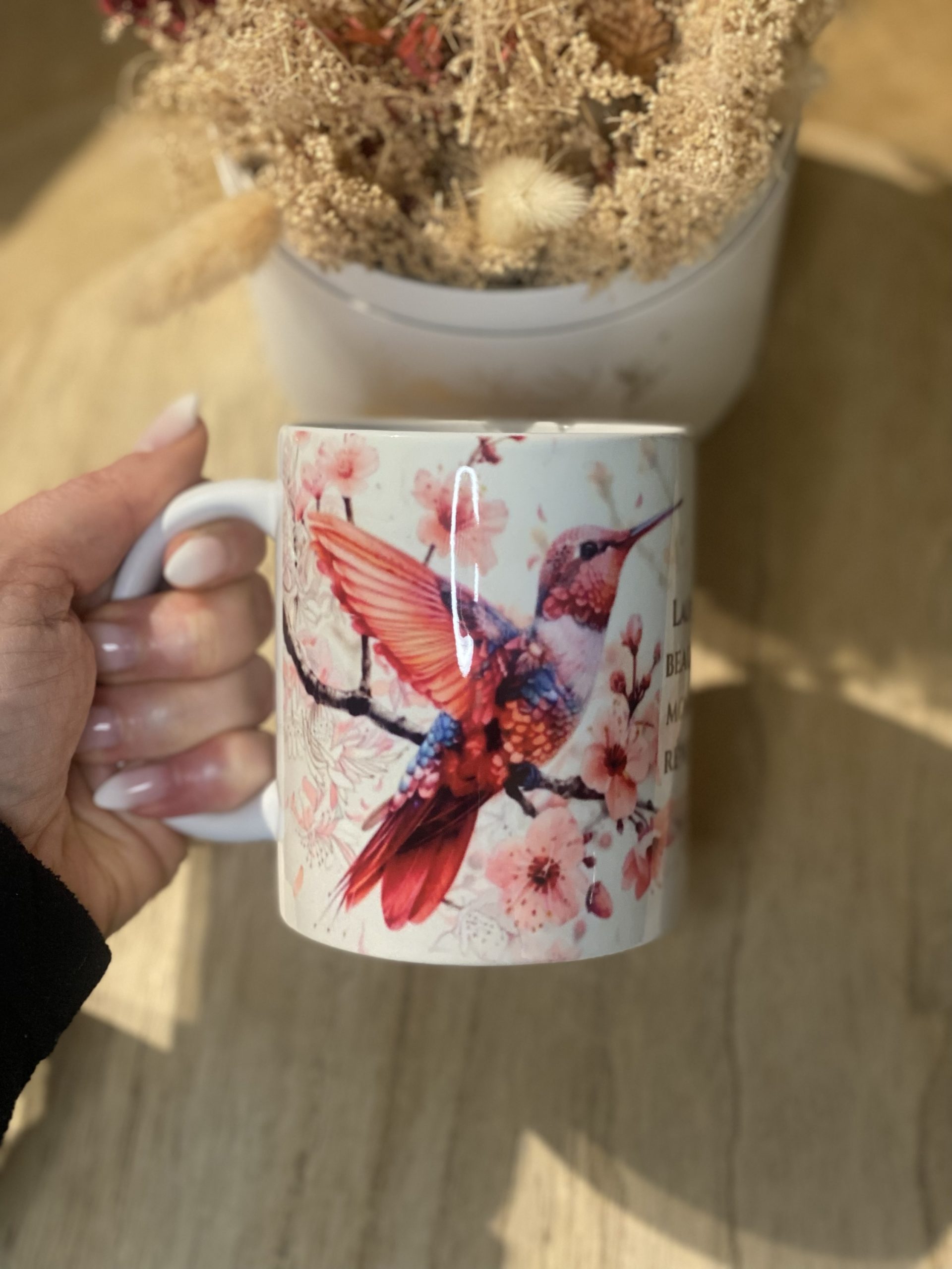 Tasse “Laisse la beauté du monde te réveiller”