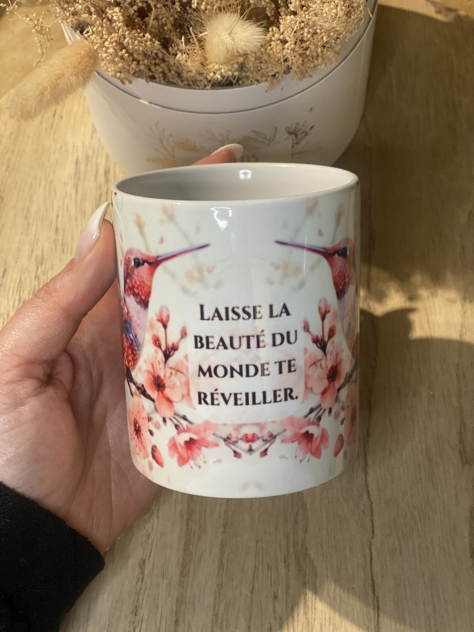 Tasse “Laisse la beauté du monde te réveiller” – Image 2