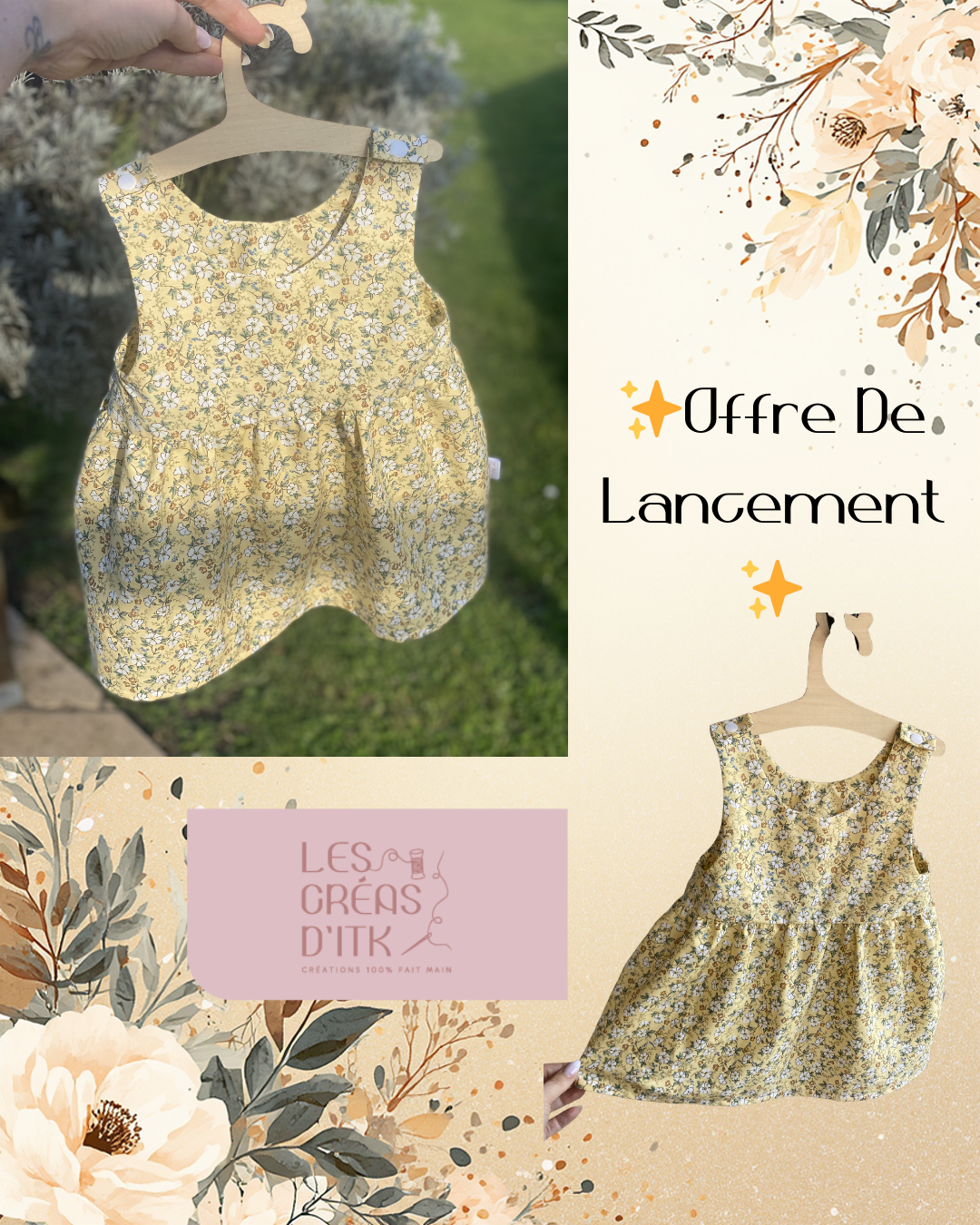 Robe “Eloïse” 12 mois