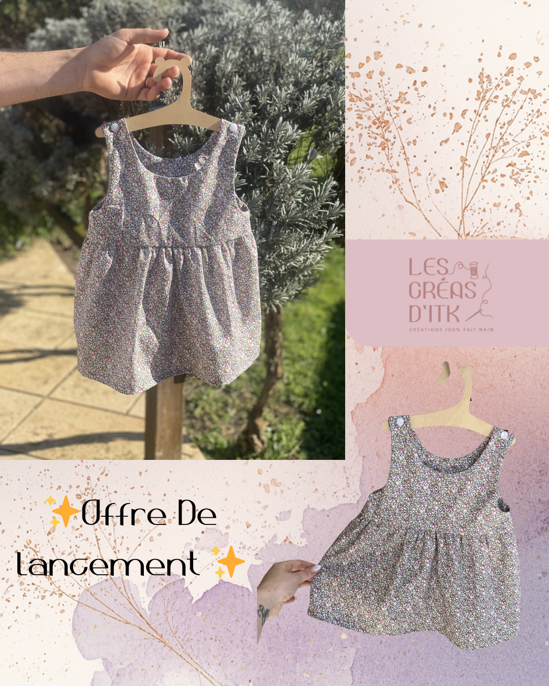 Robe “Daphné” 12 mois